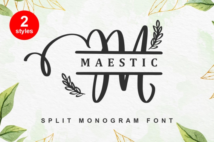 Maestic Monogram Font Download
