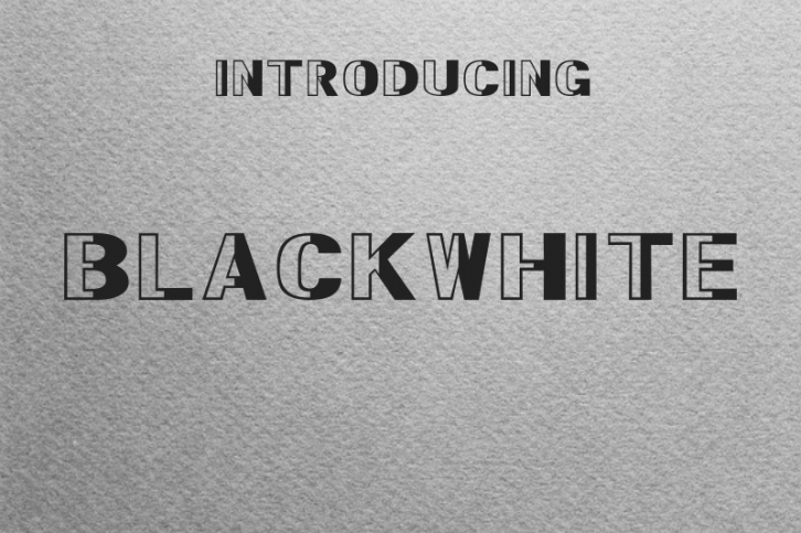 BlackWhite Font Font Download