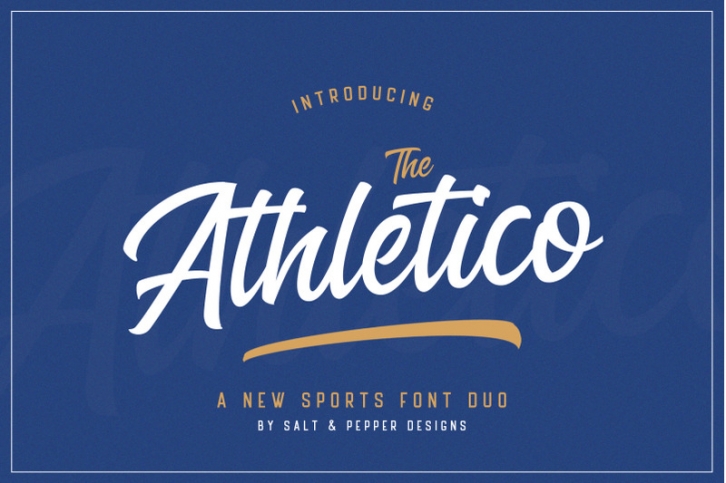 The Athletico Font Duo (Sports Fonts, Football Fonts, College Fonts) Font Download