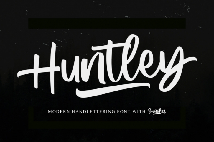 Huntley - Modern Handlettering Font Download