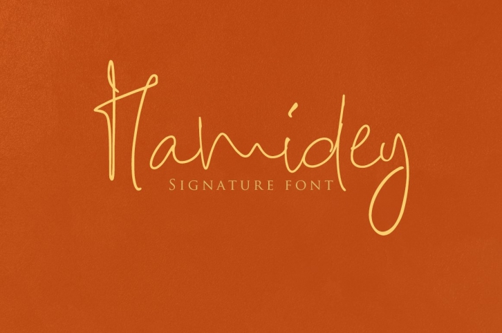 Hamidey Signature Font Download