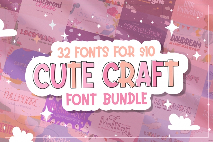 The Cute Craft Bundle Font Download