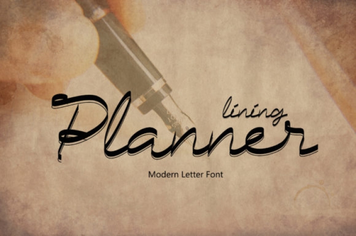 Planner Lining Font Download