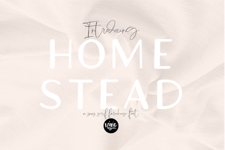 HOMESTEAD a Sans Serif Farmhouse Font Font Download