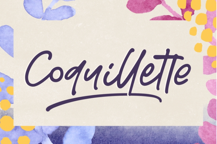 Coquillette | A Handwritten Script Font Download