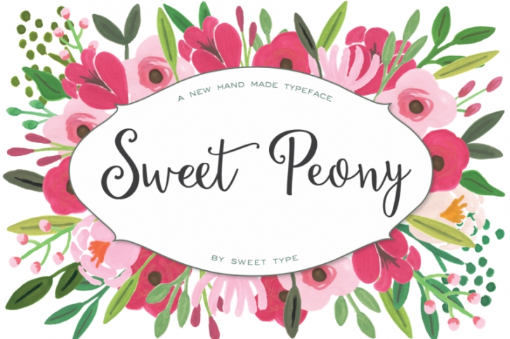Sweet Peony Handmade Script Font Download