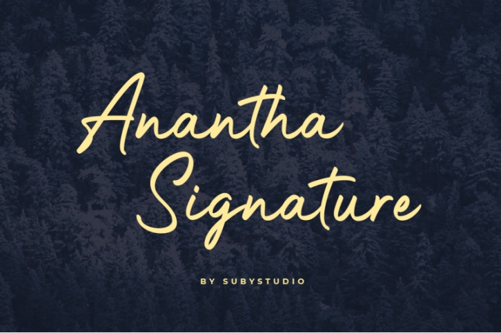 Anantha Signature Font Download