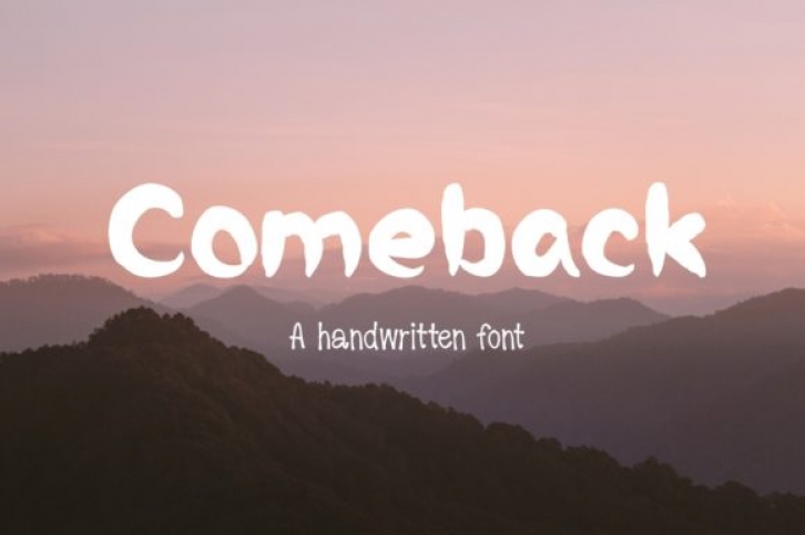 Comeback Font Download