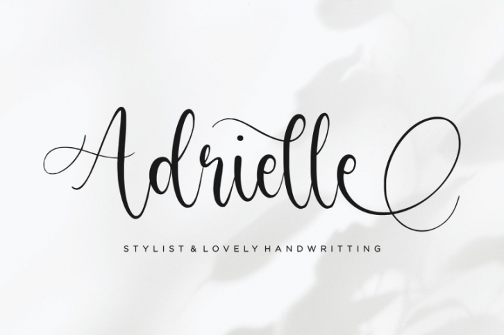 Adrielle Stylist & Lovely Handwritting Font Font Download