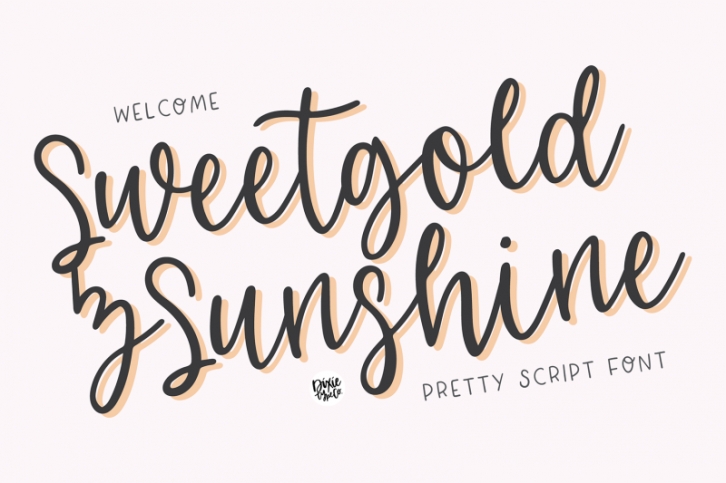 SWEETGOLD & SUNSHINE Cursive Font Font Download