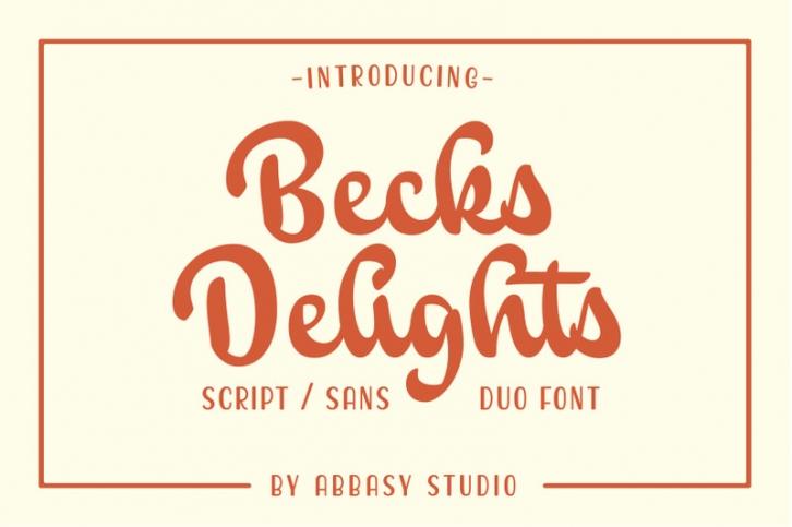 Becks Delights Font Download