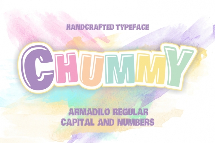 Chummy covered Armadilo typeface Font Download