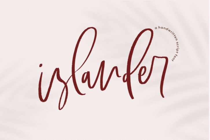 Islander - Handwritten Script Font Font Download