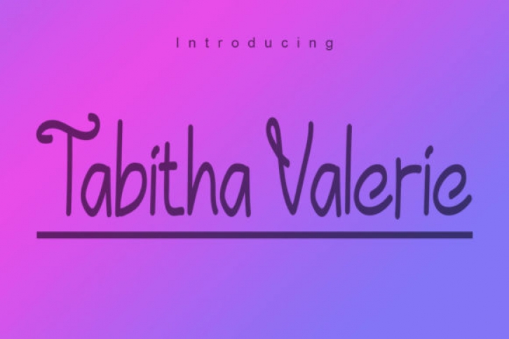 Tabitha Valerie Font Download