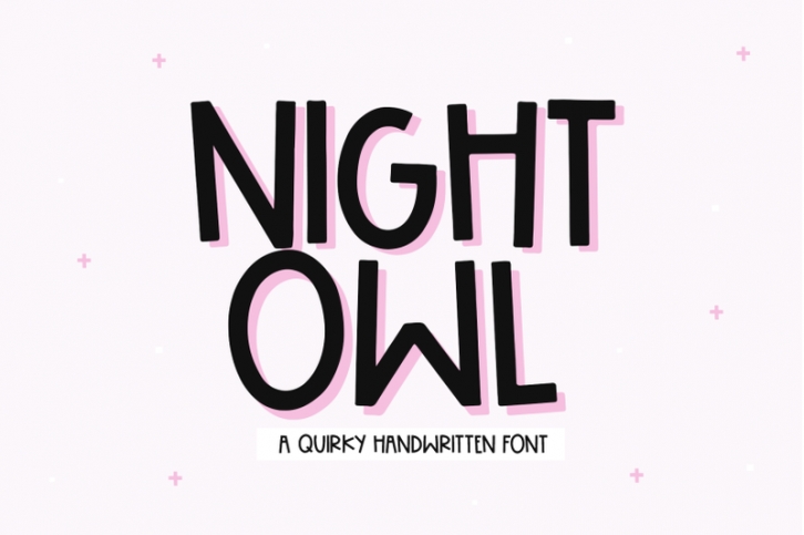 Night Owl - Fun Handwritten Font Font Download