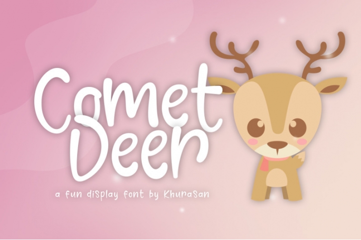 Comet Deer + Bonus Vector Font Download
