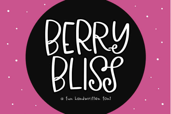 Berry Bliss - Quirky Handwritten Font Font Download