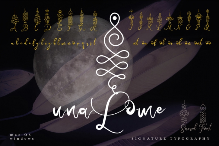 Unalome Sacred Font Font Download