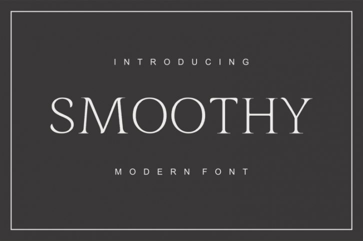 Smoothy - modern font Font Download