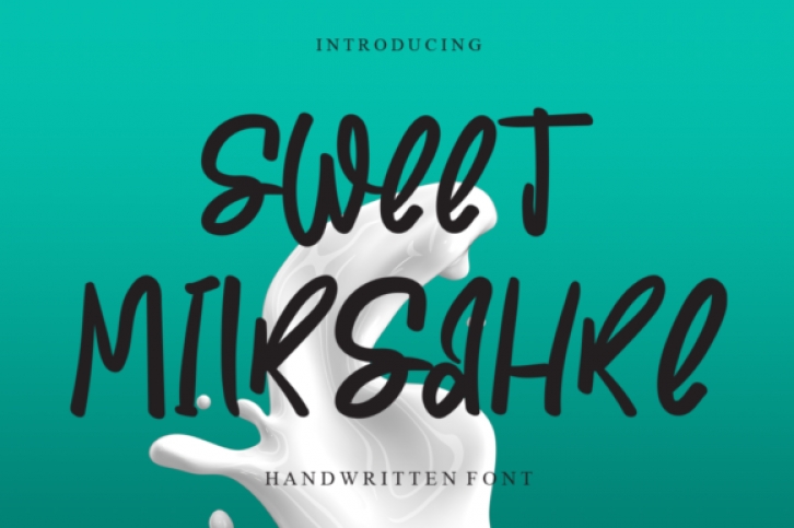 Sweet Milkshake Font Download