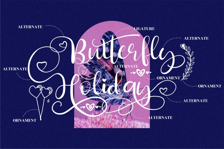 Butterfly Holiday Font Download