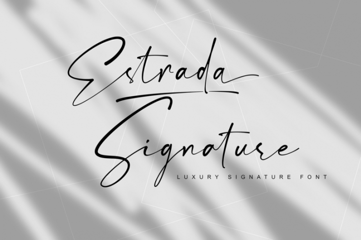 Estrada - Signature Font Font Download