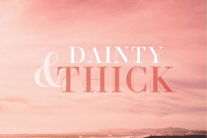 dainty  thick Font Download