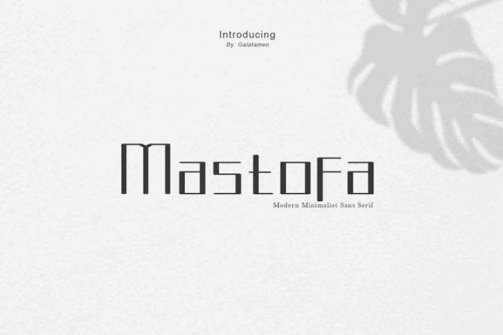Mastofa - Minimalist Font Font Download