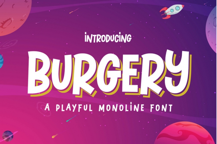 Burgery - A Playful Font Font Download