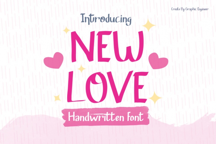 New Love a Playful Handwritten Font Font Download
