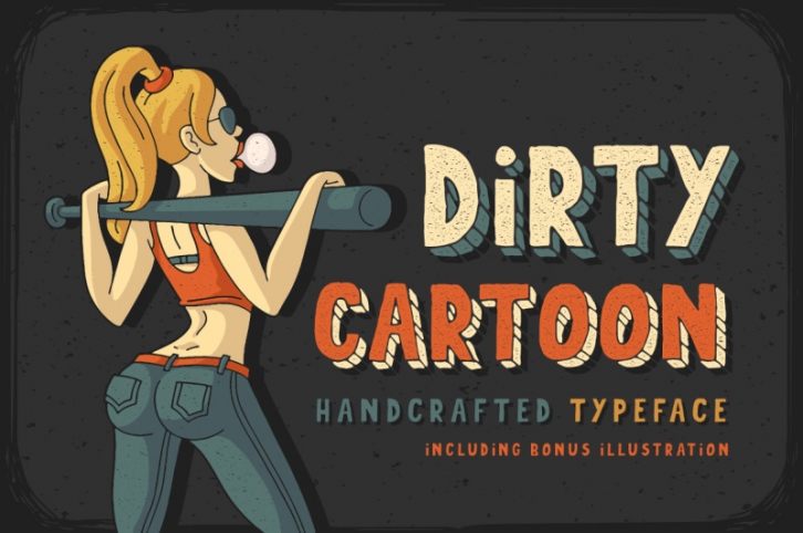 Dirty Cartoon font Font Download