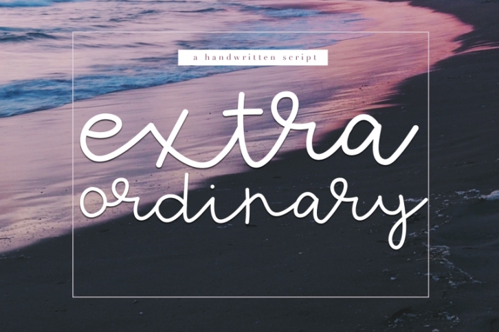 Extraordinary - A Script Font Font Download