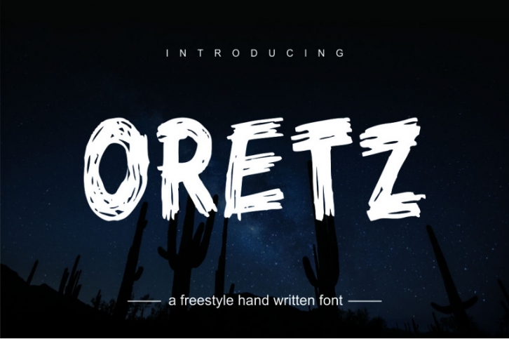 ORETZ, Handwritten Font Font Download