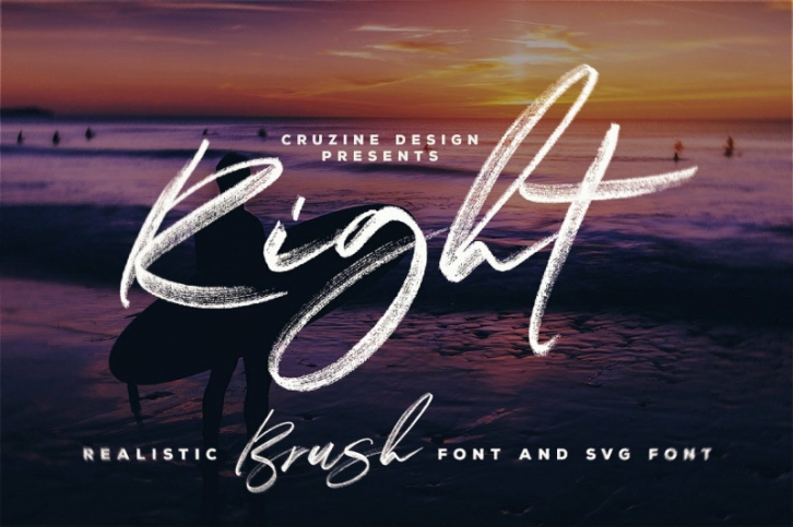 Right Brush & SVG Font Font Download