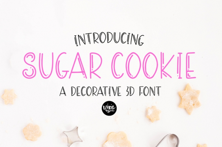 SUGAR COOKIE Decorative 3D Font Font Download
