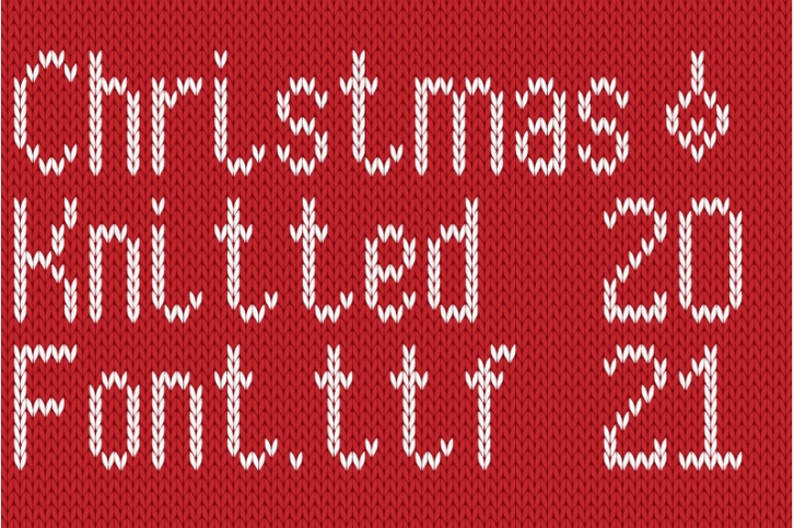 Christmas Knitted Font Version 3.0 Font Download
