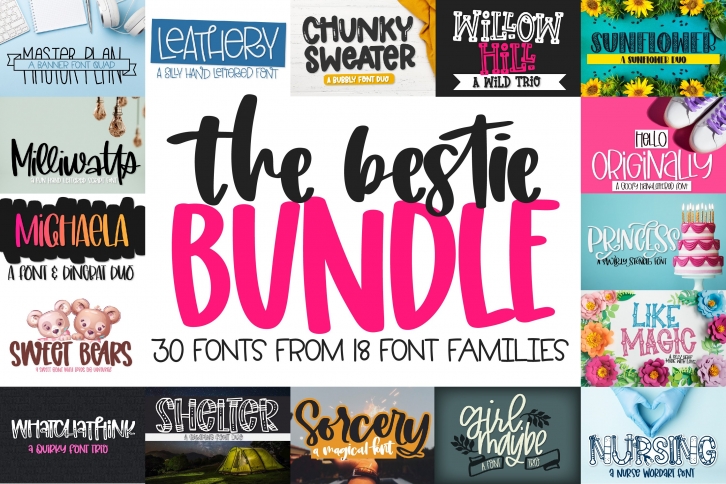 The Bestie Bundle Font Download