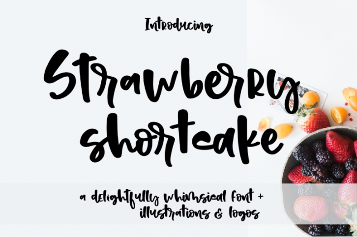 Strawberry Shortcake Font & Extras Font Download
