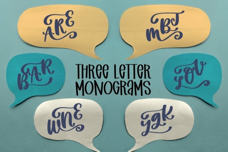 Web Three Letter Monogram Font Download