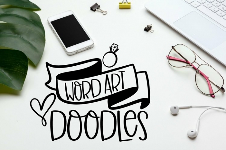 Web Word Art Doodles Font Download