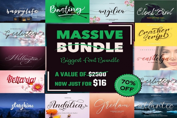 700 Massive Collection s Bundle Font Download