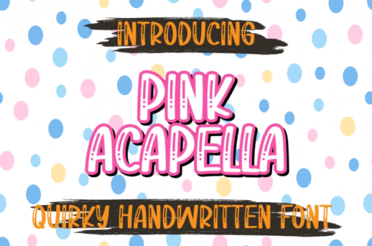 Pink Acapella Font Download
