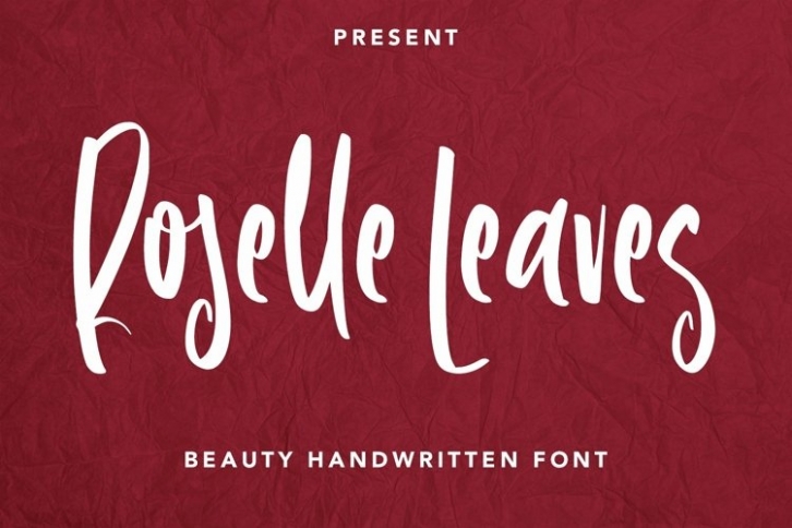 Web Roselle Leaves Font Download