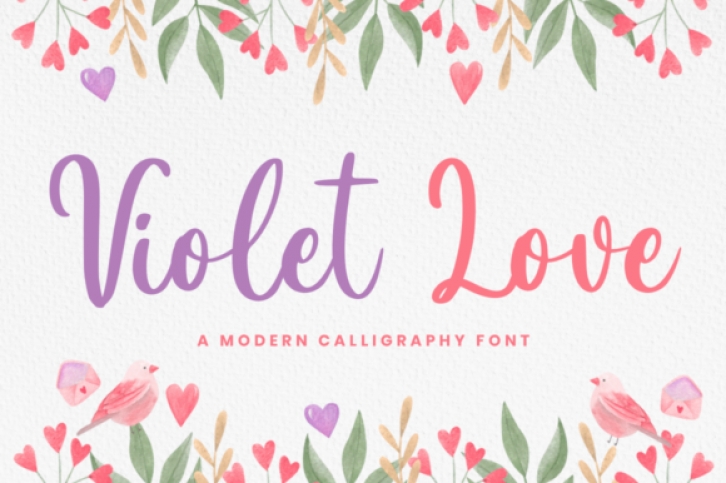 Violet Love Font Download