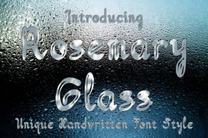 Rosemary Glass Font Download