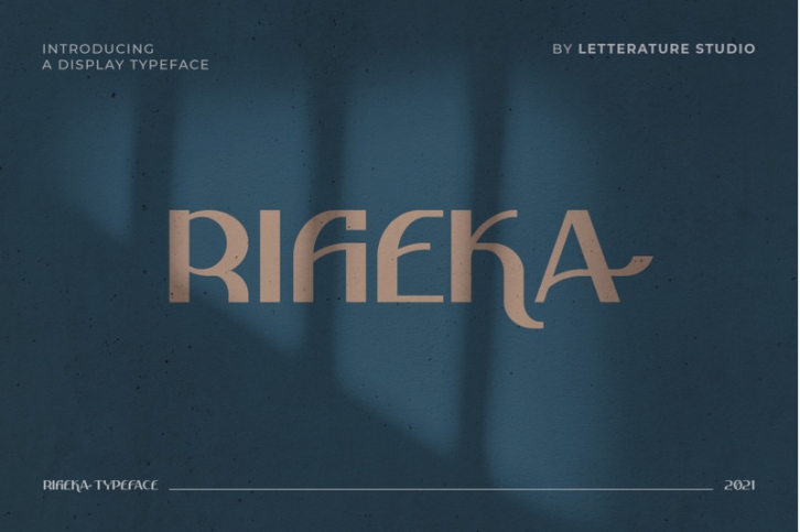 Rifieka // Modern Display Typeface Font Download