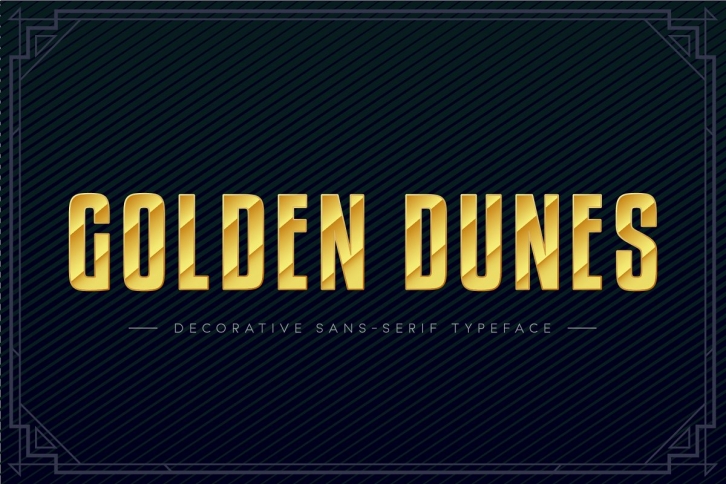 Golden Dunes Festive Condensed Font Download