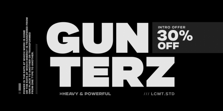 Gunterz Font Download