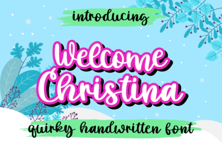 Welcome Christina Font Download
