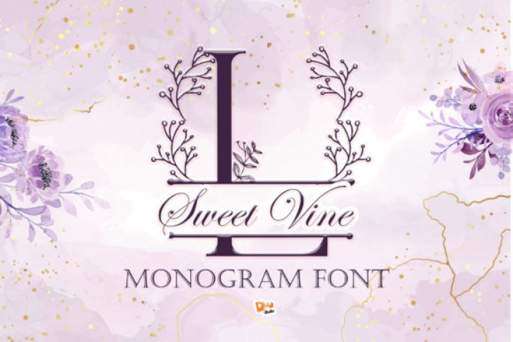 Sweet Vine Monogram Font Download